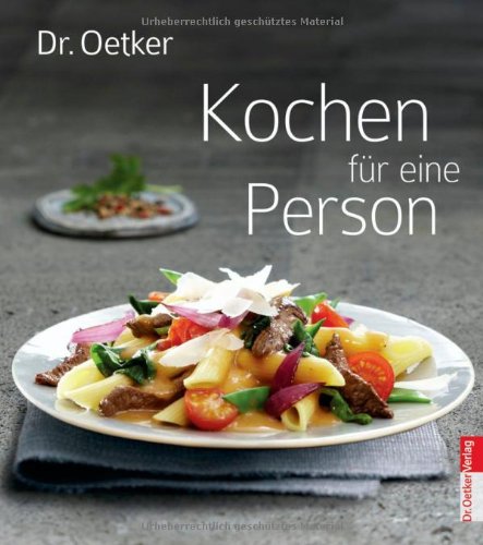 Dr. Oetker: Kochen für eine Person