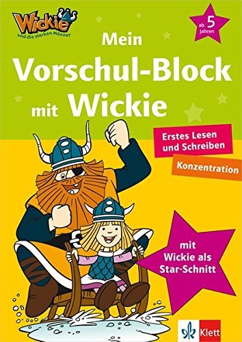 Mein Vorschul-Block mit Wickie. Erstes Lesen und Schreiben, Konzentration, Kinder-Beschäftigungsbuch