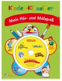 Kinder-Klassiker Malbuch mit CD, Kinder-Beschäftigungsbuch