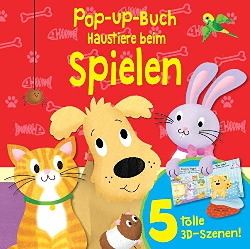 Pop-Up-Buch Haustiere beim Spielen, Pappbilderbuch