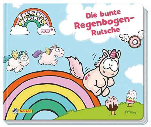 Theodor & Friends: Die bunte Regenbogen-Rutsche, Pappbilderbuch